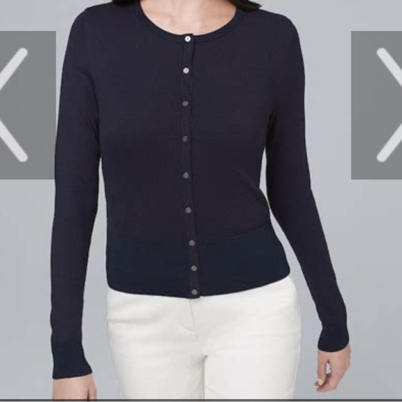 White House Black Market Sweaters - WHBM Cashmere Blend Cutout Crewneck Sweater